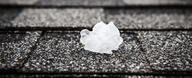 Hail on level 4 impact resistant shingle